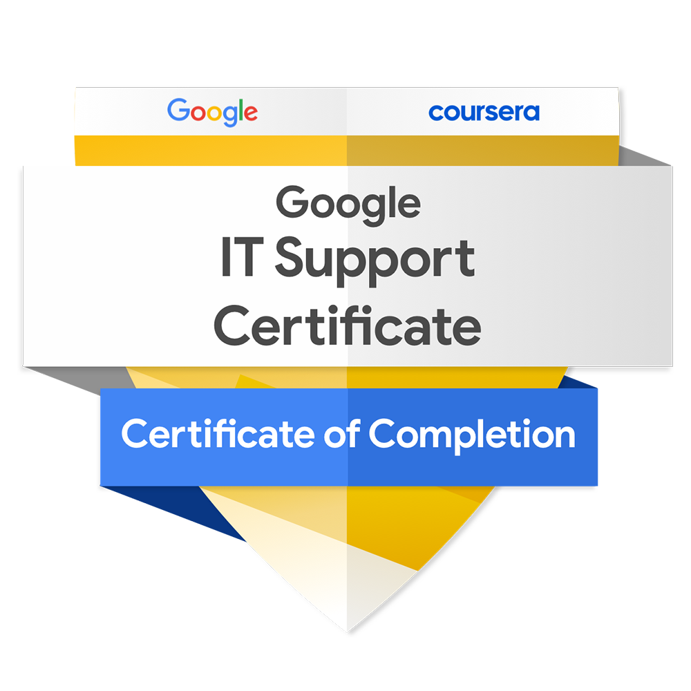 Google IT Support Certificate badge