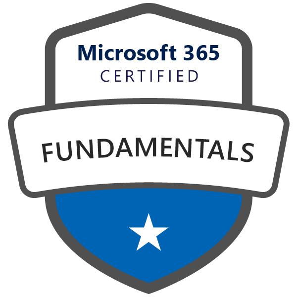 Microsoft 365 Certified Fundamentals badge