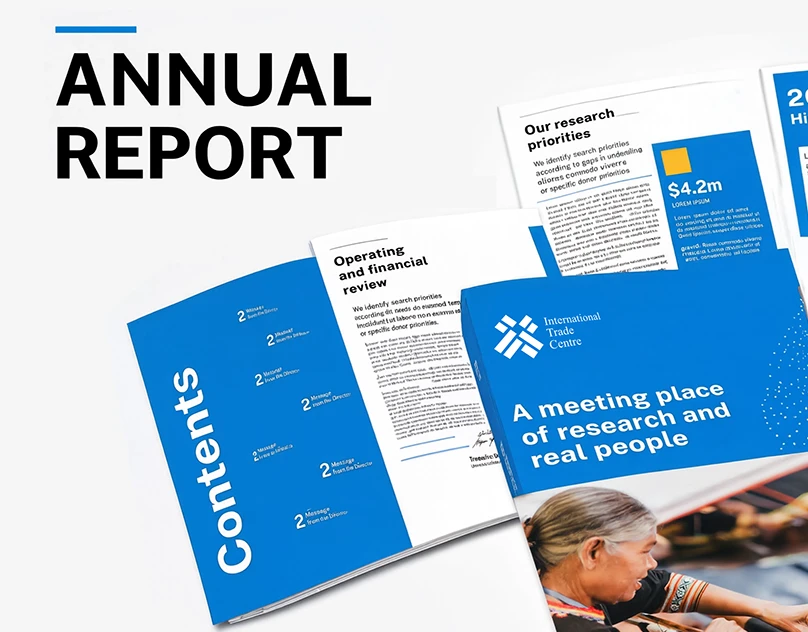 Preview of Annual Report design